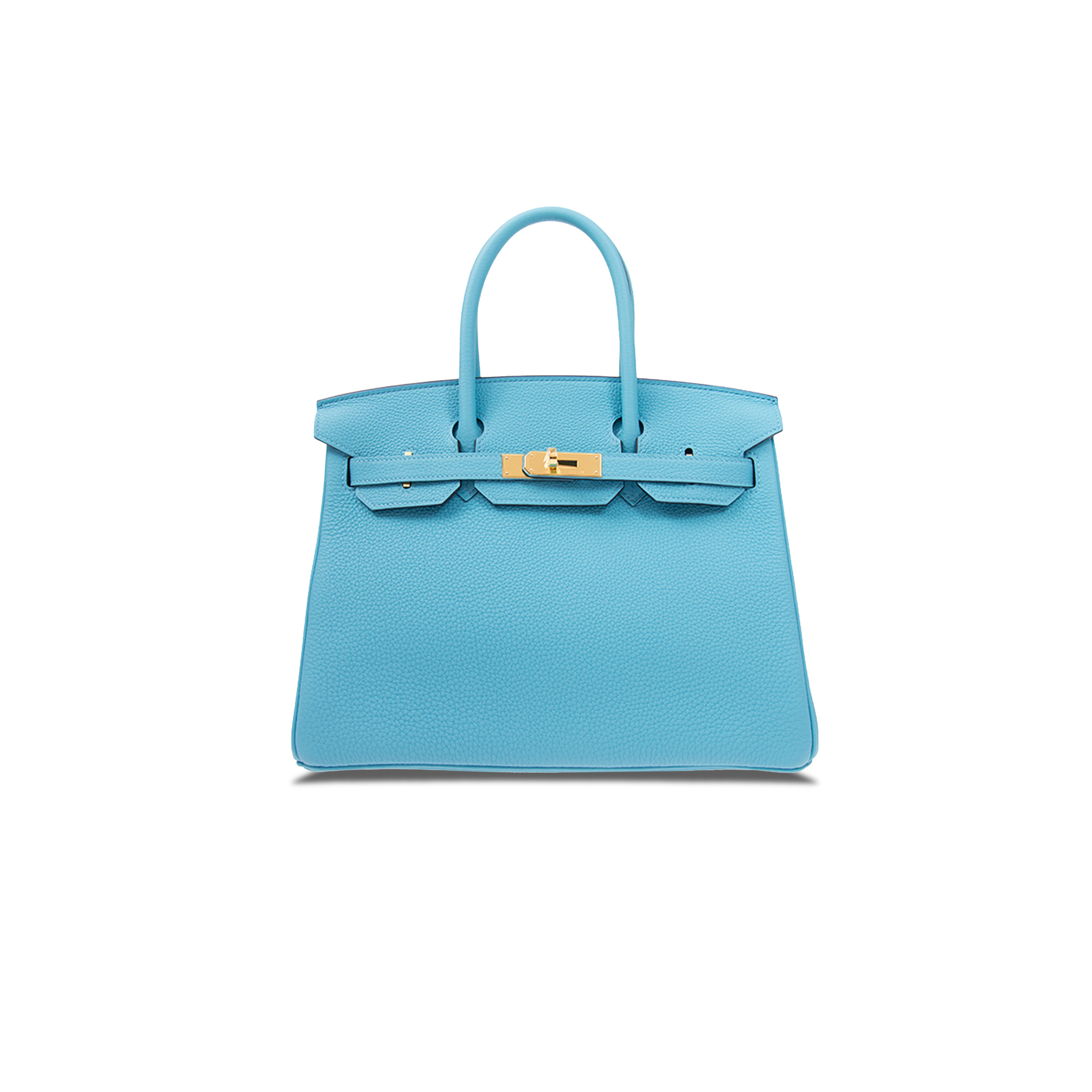 H**mes birkin 30 epsom sky blue gold buckle bag h028369ck06 (30*23*15cm)